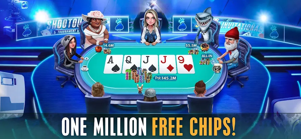 HD Poker: Texas Holdem Casino (ХД Покер)  [МОД Unlimited Money] Screenshot 1