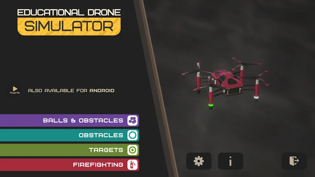 Edu Drone Simulator  [МОД Menu] Screenshot 1