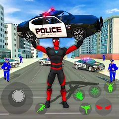 Взломанная Spider Miami Rope Hero Ninja  [МОД Много монет] - стабильная версия apk на Андроид