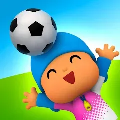 Скачать взломанную Talking Pocoyo Football  [МОД Mega Pack] - стабильная версия apk на Андроид