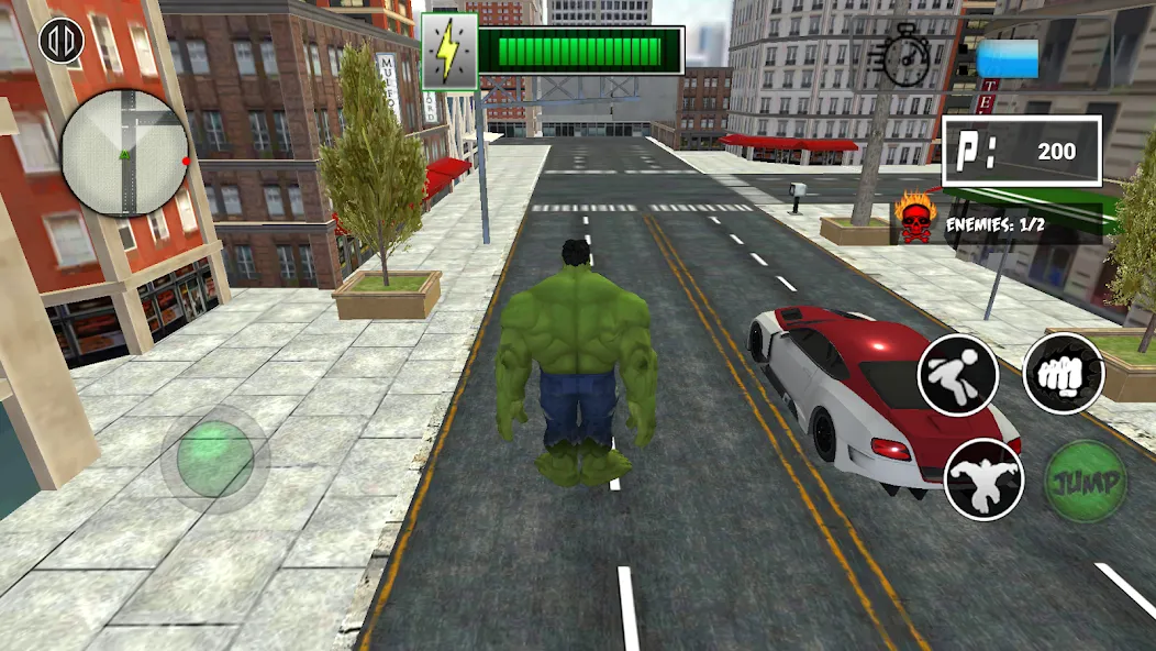 Monster Superhero: Green Fight  [МОД Бесконечные деньги] Screenshot 5