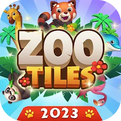 Скачать взлом Zoo Tile - Match Puzzle Game (Зу Тайл)  [МОД Unlocked] - стабильная версия apk на Андроид