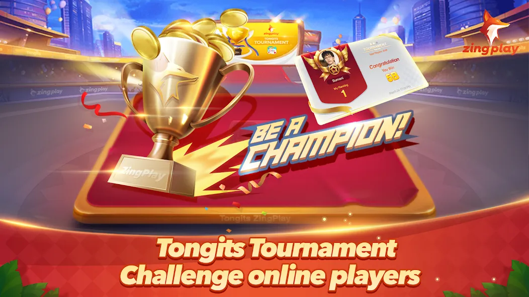 Tongits ZingPlay-Fun Challenge (Тонгитс ЗингПлэй)  [МОД Много денег] Screenshot 1