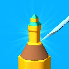 Скачать взломанную Carve The Pencil (Карв зе Пенсил)  [МОД Mega Pack] - последняя версия apk на Андроид