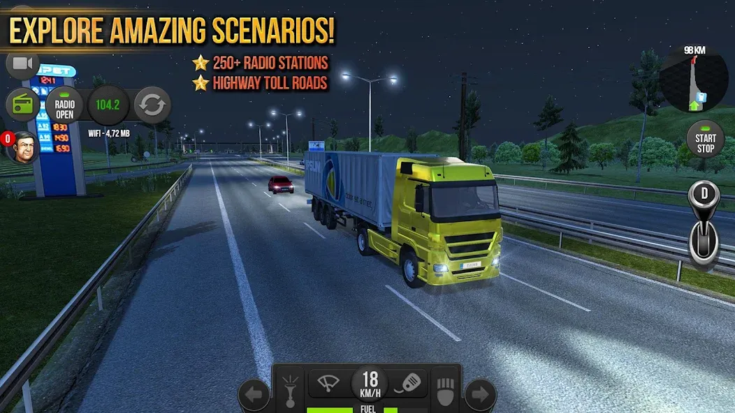 Truck Simulator : Europe  [МОД Бесконечные монеты] Screenshot 2