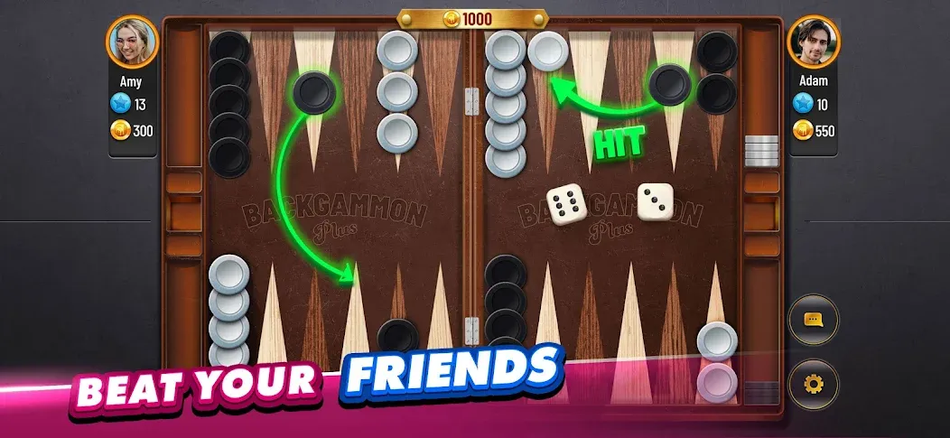 Backgammon Plus - Board Game (Бэкгаммон Плюс)  [МОД Unlimited Money] Screenshot 3