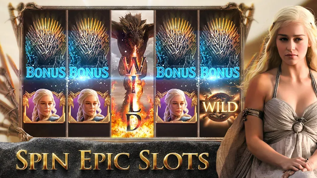 Game of Thrones Slots Casino (Гейм оф Тронс Слотс Казино)  [МОД Все открыто] Screenshot 1