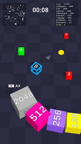 Cube Arena 2048: Merge Numbers  [МОД Бесконечные деньги] Screenshot 2