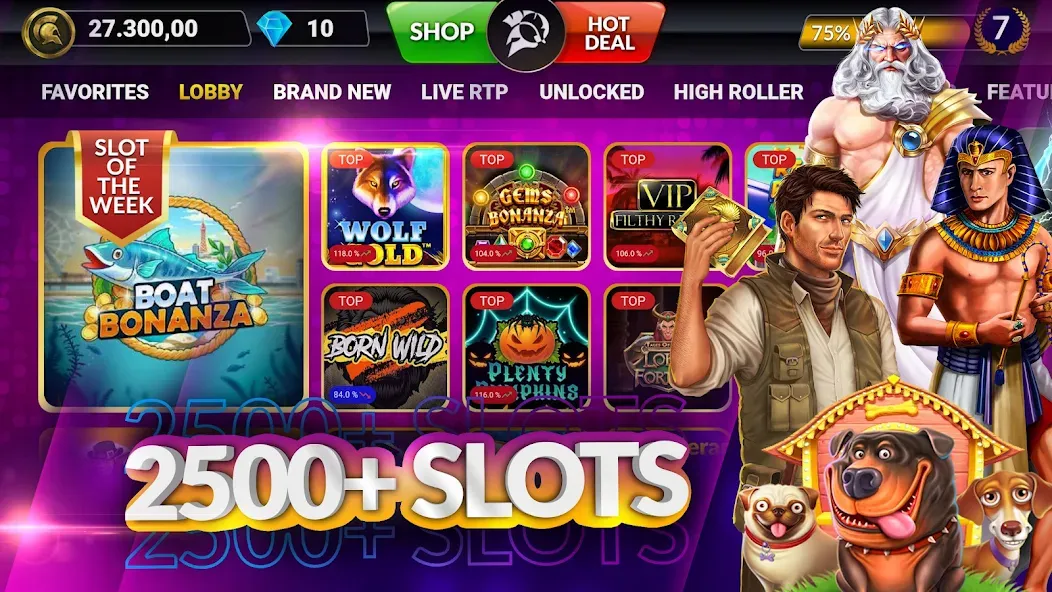 SpinArena Online Casino Slots (СпинАрена Онлайн Казино Слоты)  [МОД Mega Pack] Screenshot 1