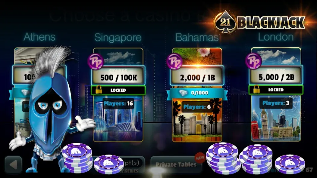 BlackJack 21 - Online Casino  [МОД Mega Pack] Screenshot 2