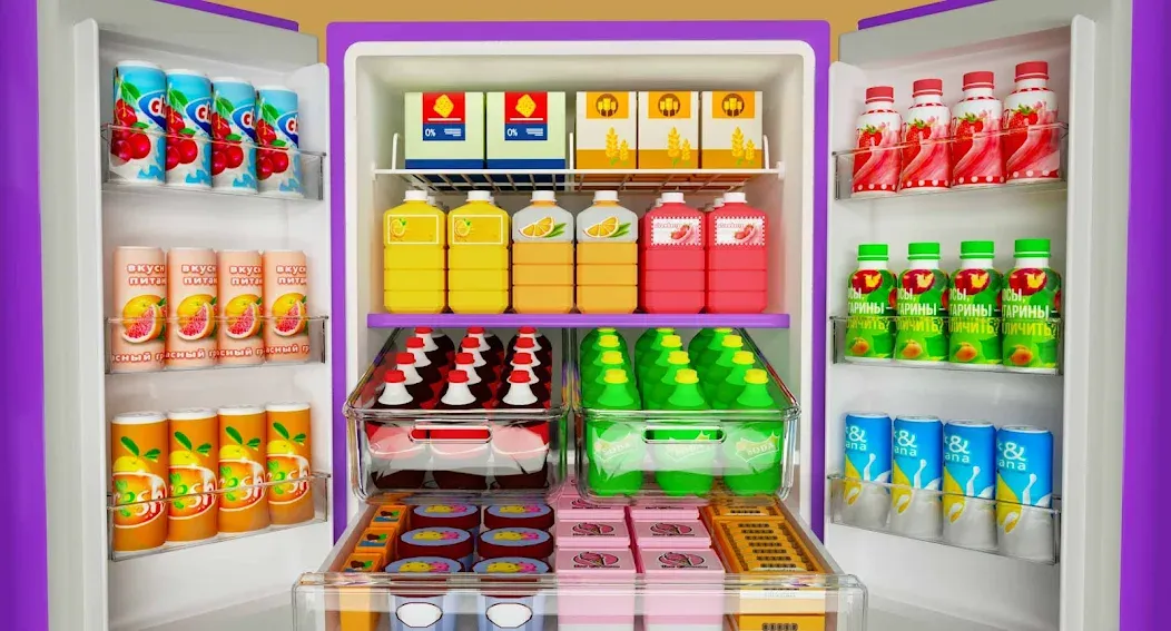 Fill Up Fridge：Organizing Game  [МОД Много монет] Screenshot 1