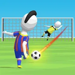 Скачать взлом Stickman Freekick: Soccer game  [МОД Unlocked] - стабильная версия apk на Андроид