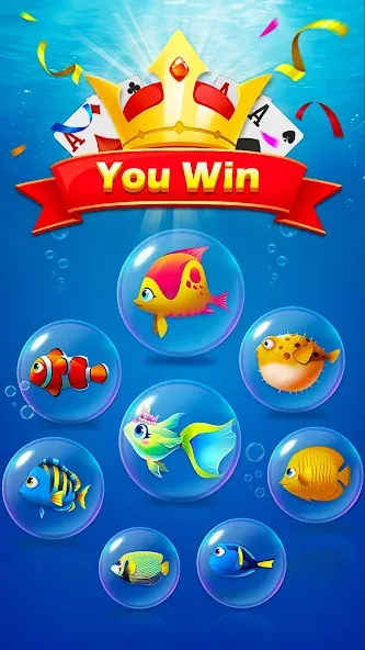 Solitaire Fish  [МОД Бесконечные монеты] Screenshot 4