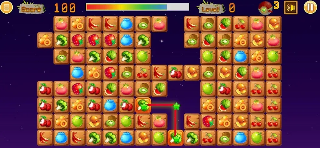 Link fruits - fruit match pair  [МОД Unlocked] Screenshot 5