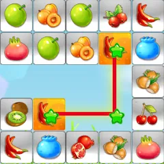 Скачать взломанную Link fruits - fruit match pair  [МОД Unlocked] - полная версия apk на Андроид