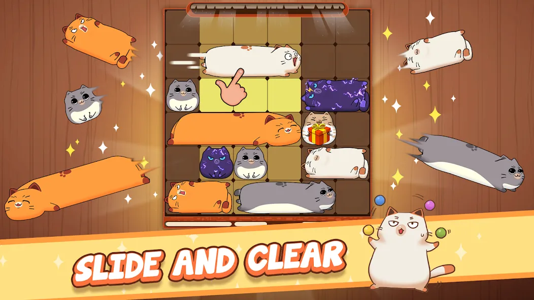 Haru Cats: Cute Sliding Puzzle (Хару Кэтс)  [МОД Бесконечные деньги] Screenshot 1