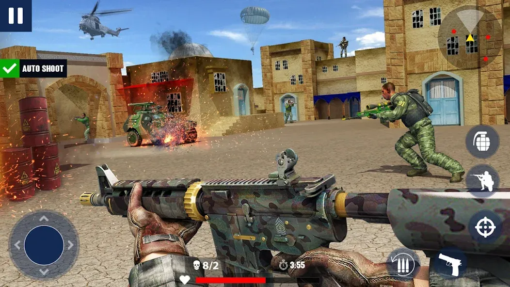 War Zone: Gun Shooting Games (Уор Зоун)  [МОД Mega Pack] Screenshot 3