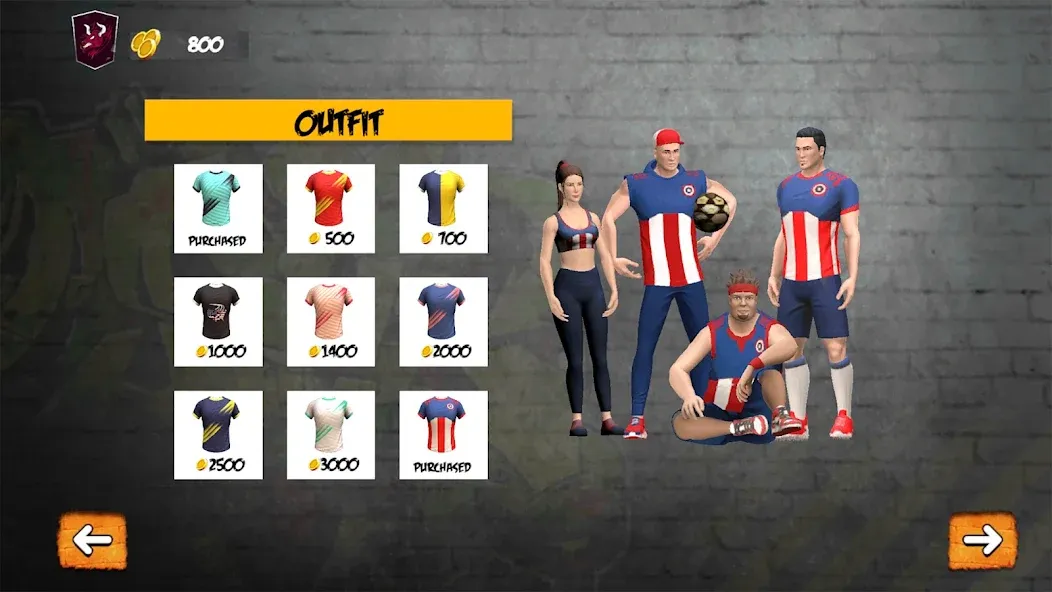 Street Football: Futsal Games (Стрит Футбол)  [МОД Все открыто] Screenshot 4