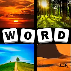 Взломанная 4 Pics 1 Word Quiz Game  [МОД Menu] - полная версия apk на Андроид