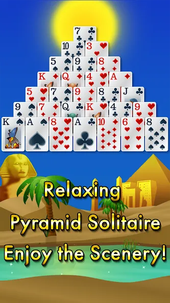 Pyramid Solitaire - Egypt (Пирамиды пасьянс)  [МОД Бесконечные деньги] Screenshot 1