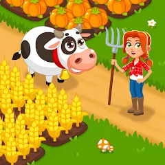 Взлом Idle Farm Game Offline Clicker  [МОД Бесконечные деньги] - стабильная версия apk на Андроид