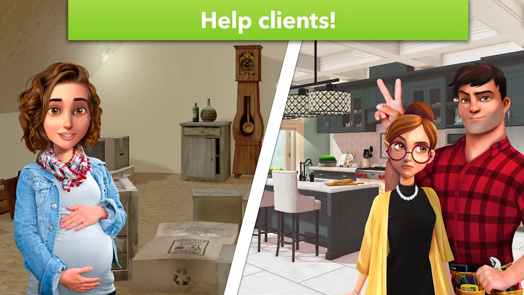 Home Design Makeover (Хоум Дизайн Мейковер)  [МОД Меню] Screenshot 4