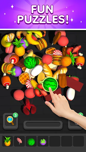 Match 3D - Tile Triple Puzzle (Матч 3Д)  [МОД Все открыто] Screenshot 2