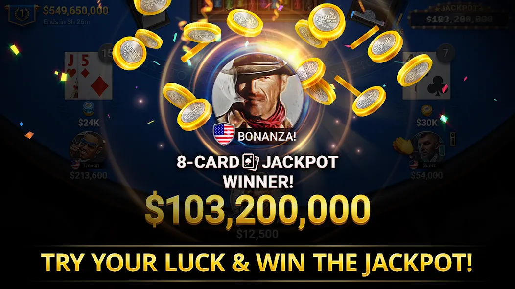 Blackjack Championship (Блэкджек Чемпионат)  [МОД Бесконечные монеты] Screenshot 4