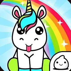 Взломанная Unicorn Evolution Merge Kawaii (Юникорн Эволюшн Мерж Кавай)  [МОД Все открыто] - полная версия apk на Андроид