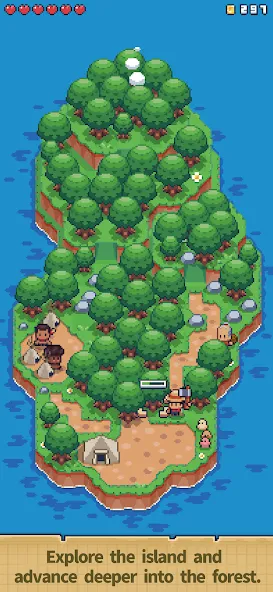 Tiny  Island Survival  [МОД Меню] Screenshot 2