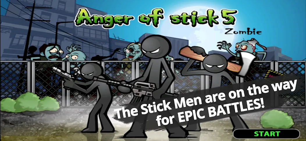 Anger of stick 5 : zombie (Ангер оф стик 5)  [МОД Все открыто] Screenshot 1