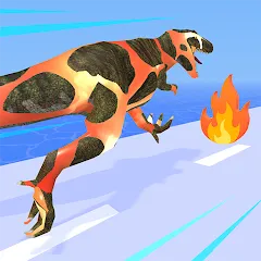 Взлом Dino Evolution Run 3D (Дино Эволюция Ран 3Д)  [МОД Меню] - последняя версия apk на Андроид