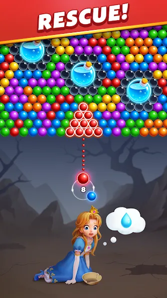 Bubble Shooter Royal Pop  [МОД Много денег] Screenshot 1