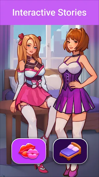 LUV: Anime Girls Adult Game XX (ЛЮВ)  [МОД Бесконечные деньги] Screenshot 4