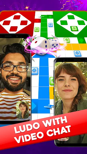 Ludo Lush-Game with Video Call (Людо Луш)  [МОД Много денег] Screenshot 1