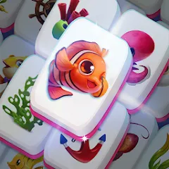 Скачать взломанную Mahjong Fish (Маджонг Рыбы)  [МОД Mega Pack] - полная версия apk на Андроид