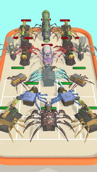 Merge Spider Train  [МОД Бесконечные монеты] Screenshot 3