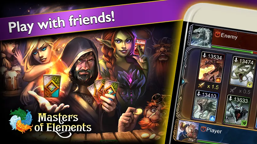 Masters of Elements－Online CCG  [МОД Mega Pack] Screenshot 4