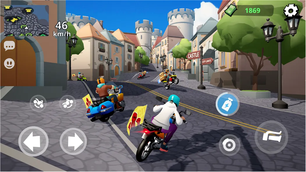 Moto City: Mad Bike Delivery (Мото Сити)  [МОД Бесконечные деньги] Screenshot 1