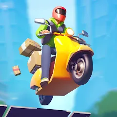 Взлом Moto City: Mad Bike Delivery (Мото Сити)  [МОД Бесконечные деньги] - последняя версия apk на Андроид