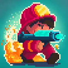 Скачать взломанную Firefighter: pixel shooter  [МОД Все открыто] - последняя версия apk на Андроид