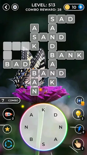 WOW4:Word Connect Offline Word (ВАУ 4)  [МОД Unlocked] Screenshot 2