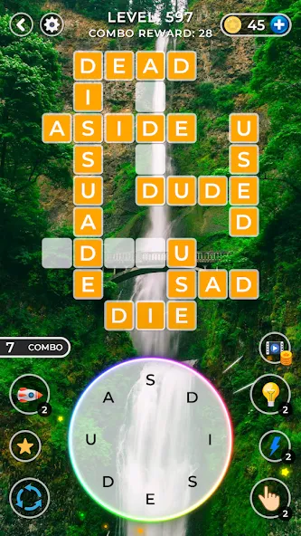 WOW4:Word Connect Offline Word (ВАУ 4)  [МОД Unlocked] Screenshot 5