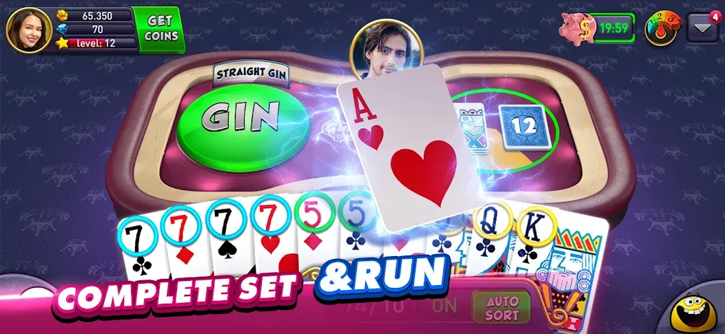 Gin Rummy Plus: Fun Card Game (Джин Рамми Плюс)  [МОД Много монет] Screenshot 4