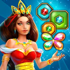 Скачать взломанную Lost Jewels - Match 3 Puzzle (Лост Джуэлс)  [МОД Много денег] - полная версия apk на Андроид