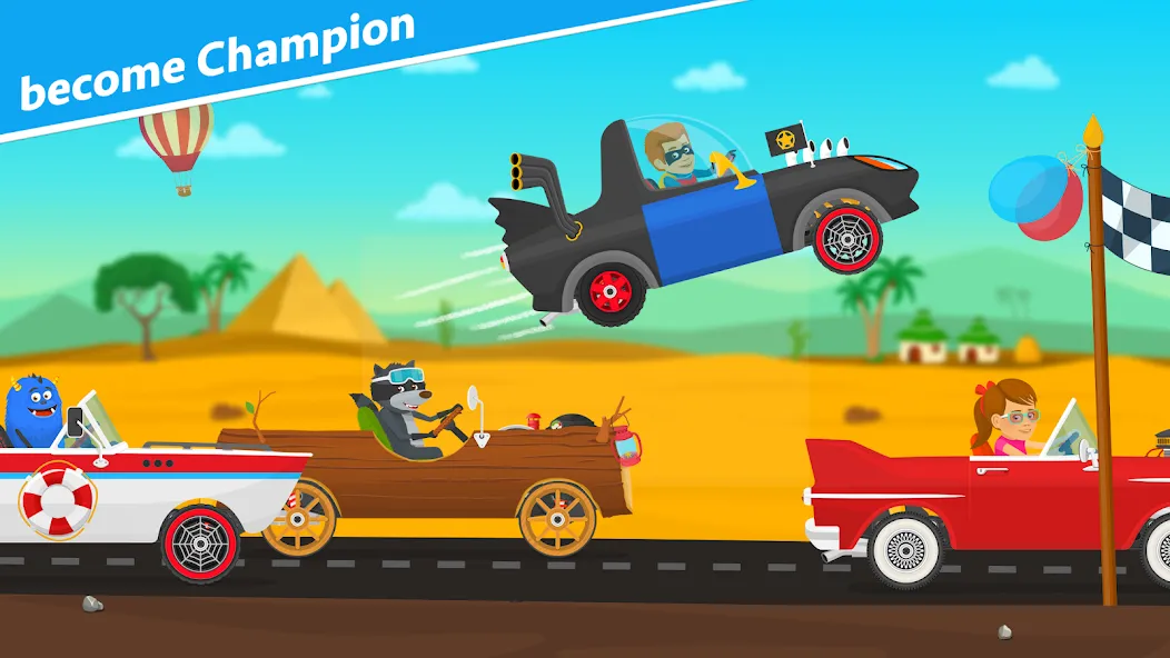 Racing car games for kids 2-5  [МОД Много денег] Screenshot 3