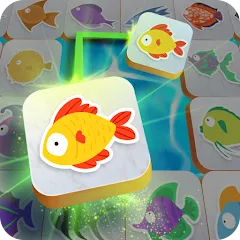 Скачать взломанную Mahjong Connect Fish World (Мацзян Коннект Рыбный Мир)  [МОД Много монет] - полная версия apk на Андроид