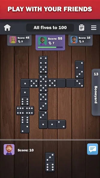 Dominoes online - play Domino!  [МОД Много монет] Screenshot 2