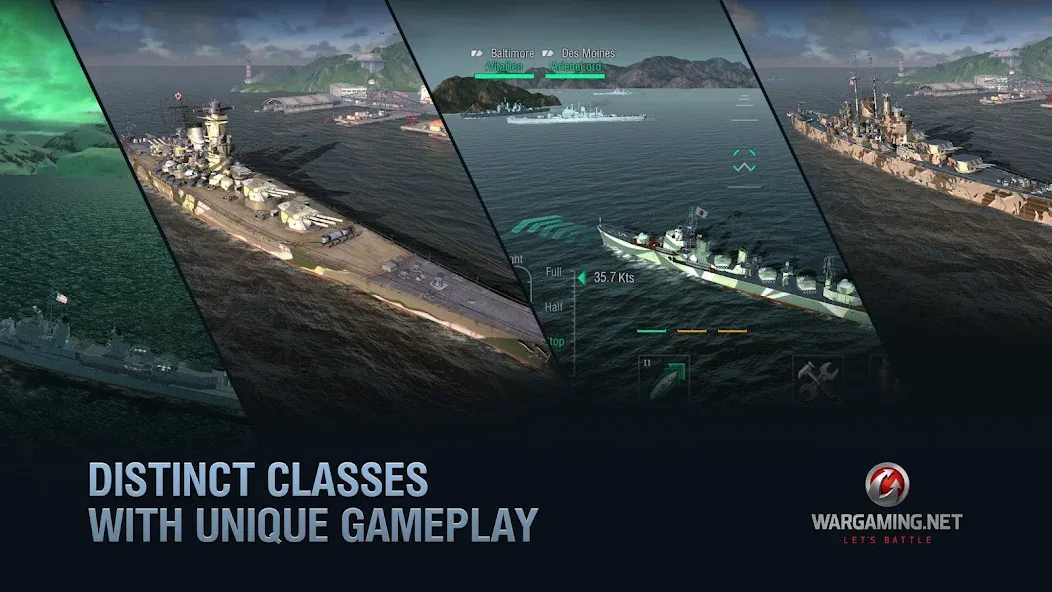 World of Warships Blitz War (Ворлд оф Варшипс Блиц Вар)  [МОД Menu] Screenshot 3