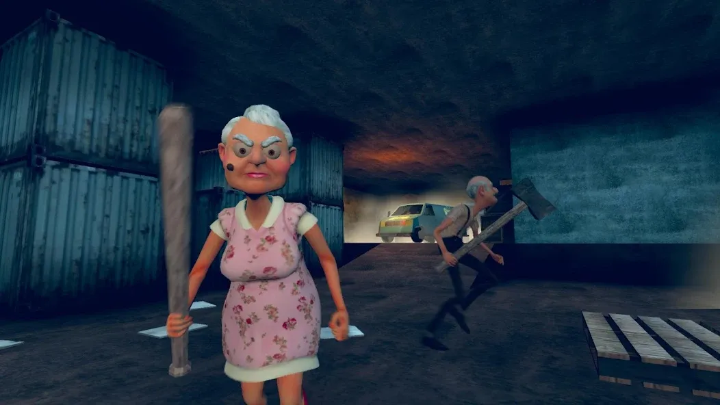 Grandpa & Granny 4 Online Game  [МОД Много денег] Screenshot 1